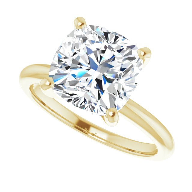 Moyo With 1.0 Carat Cushion Shape Lab Diamond