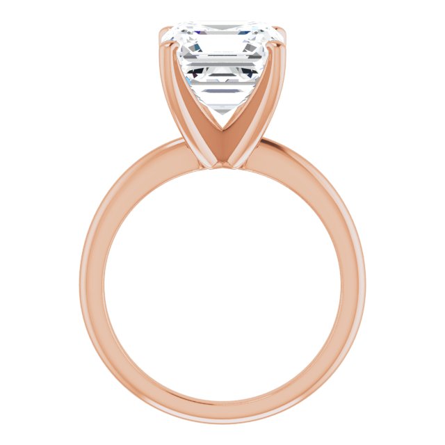 rose gold asscher