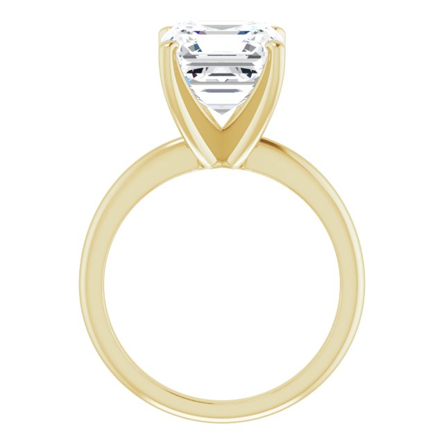 yellow gold asscher