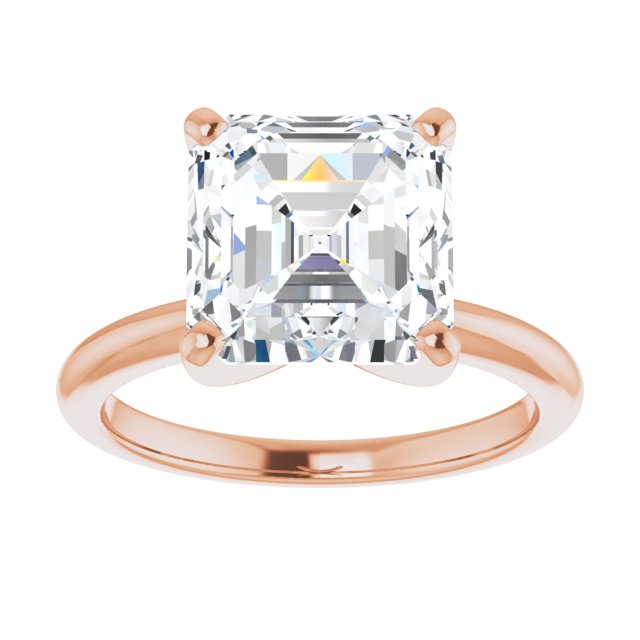 rose gold asscher