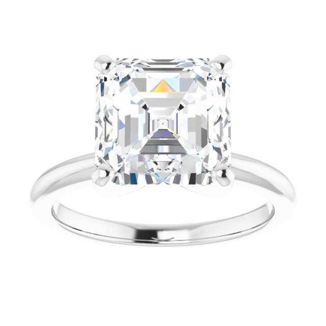 white gold asscher