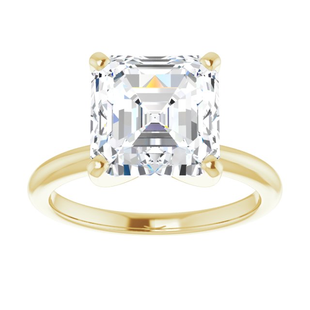 yellow gold asscher