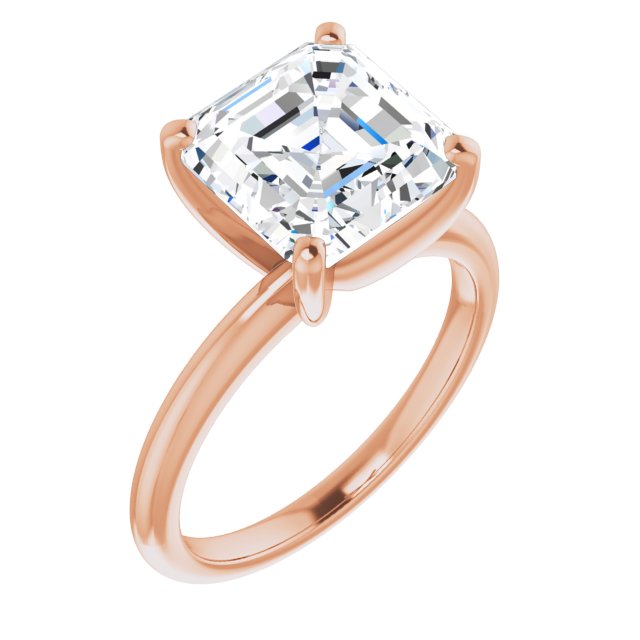 rose gold asscher