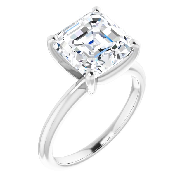 white gold asscher