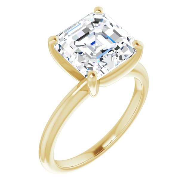 yellow gold asscher