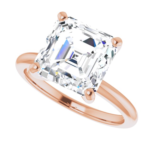 rose gold asscher