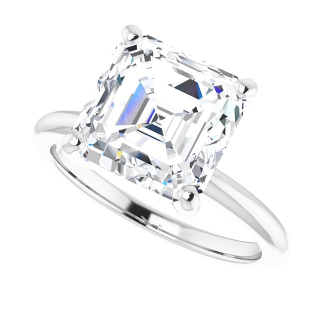 white gold asscher