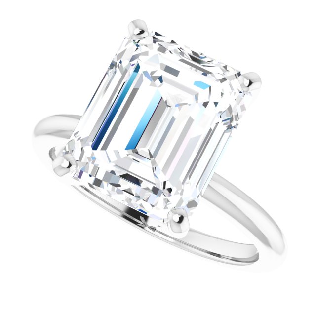 Moyo With 4.32 Carat Emerald Shape Lab Diamond (Certificate No: 691581108)