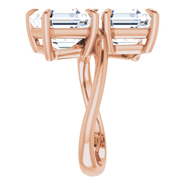 rose gold asscher