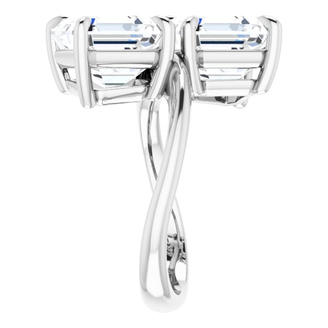 white gold asscher