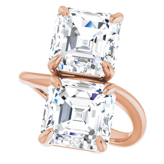 rose gold asscher