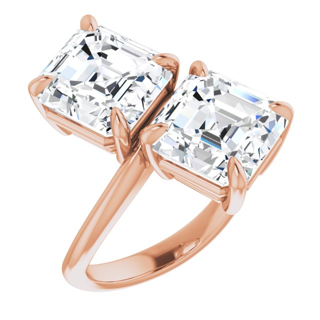 rose gold asscher