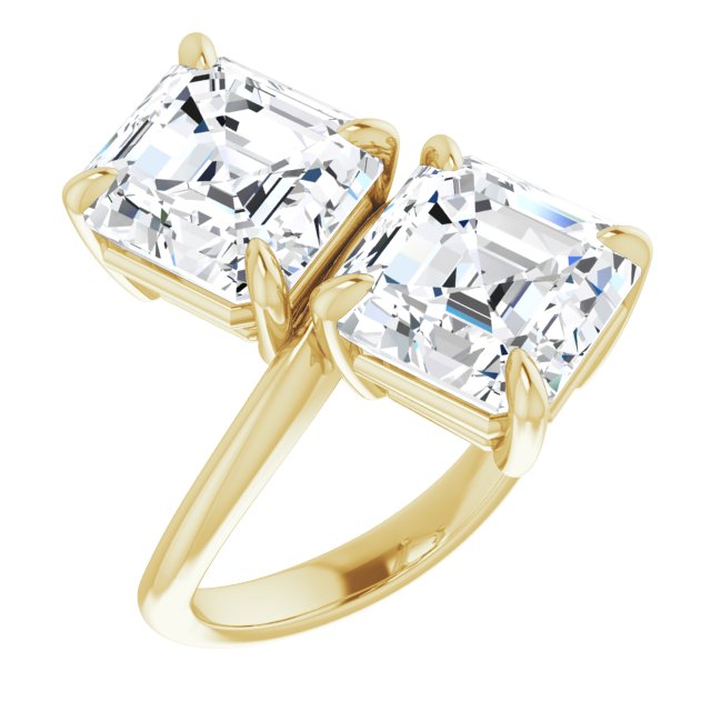 yellow gold asscher