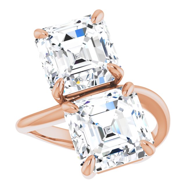 rose gold asscher