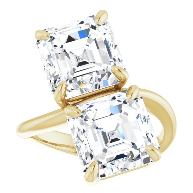 yellow gold asscher