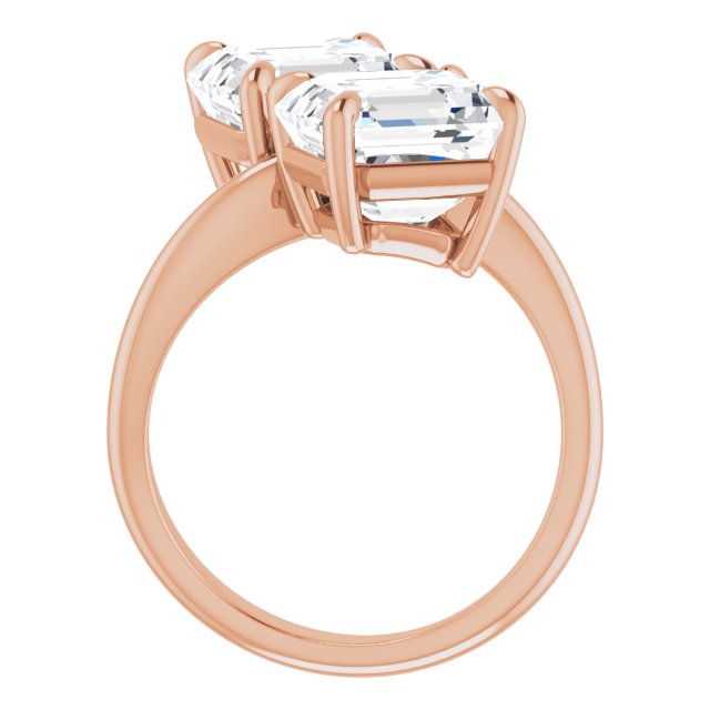 rose gold asscher