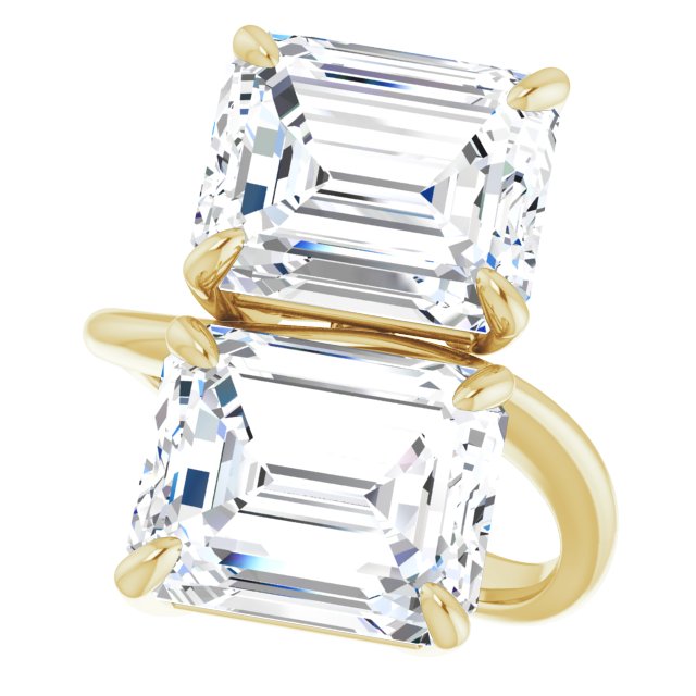 Pular With 1.0 Carat Emerald Shape Lab Diamond
