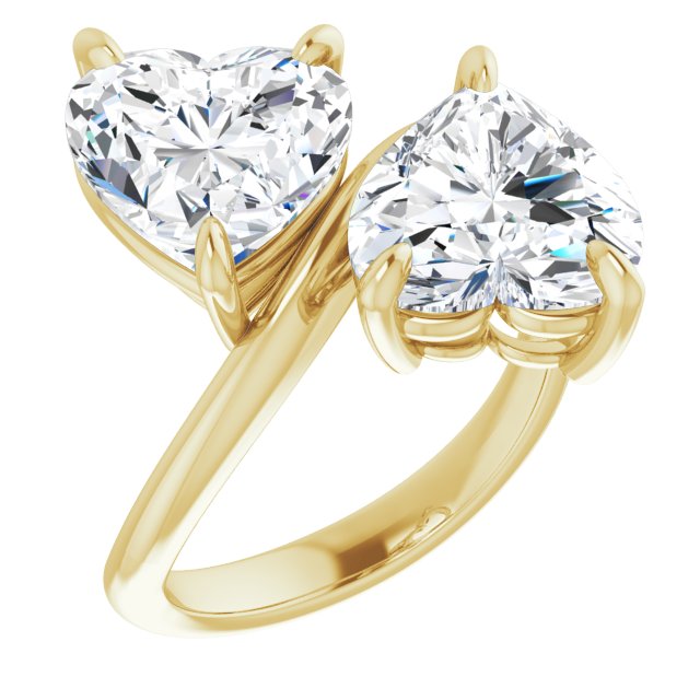 yellow gold heart