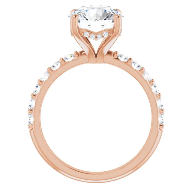 rose gold round