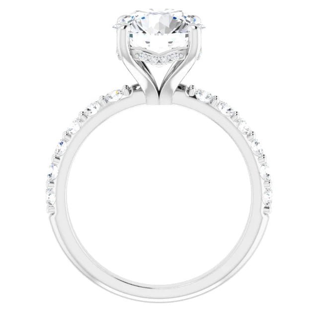 white gold round