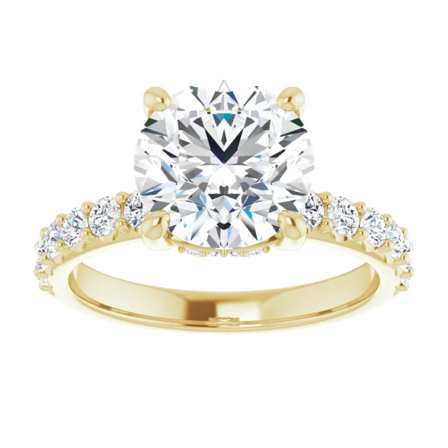 yellow gold round
