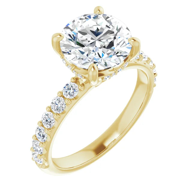yellow gold round