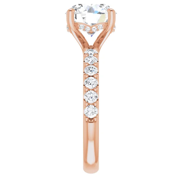 rose gold round