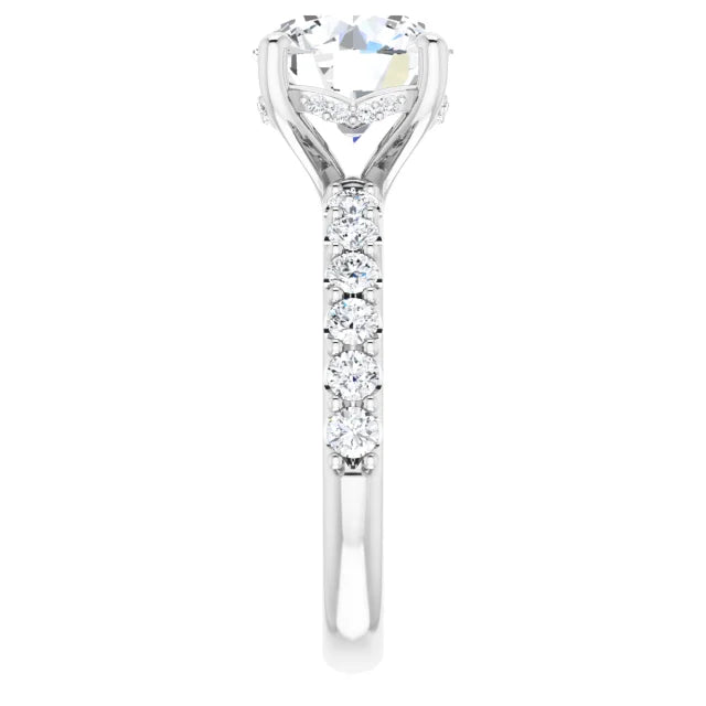 white gold round