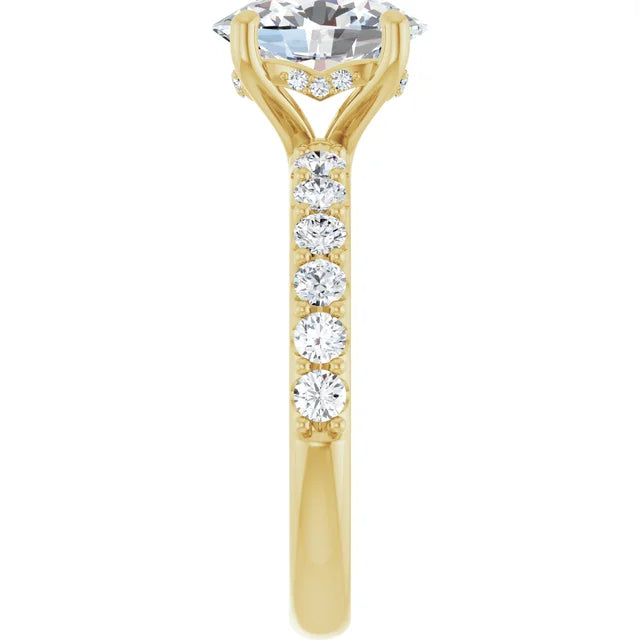 yellow gold oval