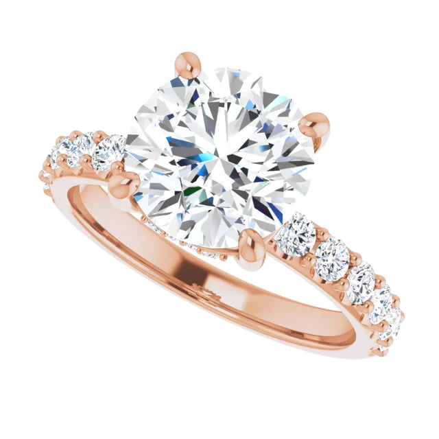 rose gold round