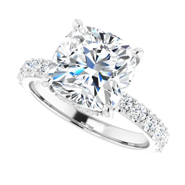white gold cushion