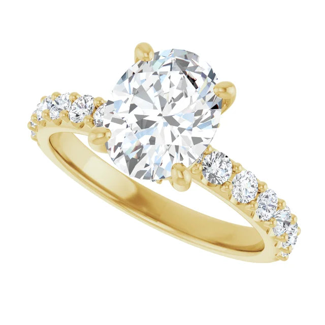 yellow gold oval