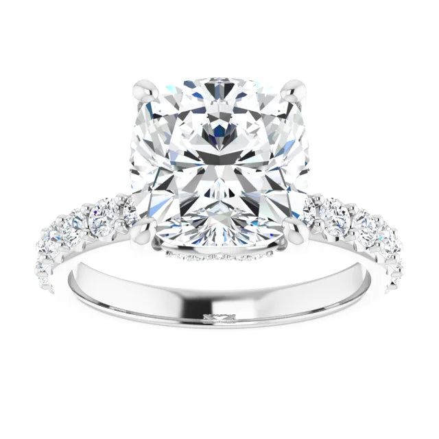 white gold cushion