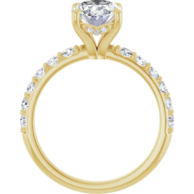 yellow gold oval