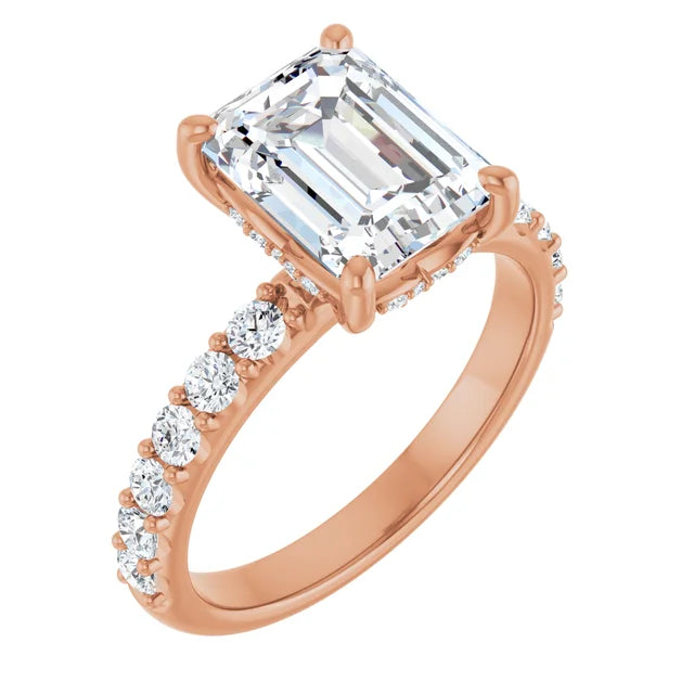rose gold emerald