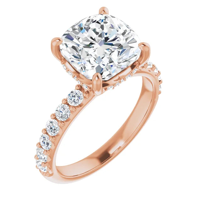 rose gold cushion