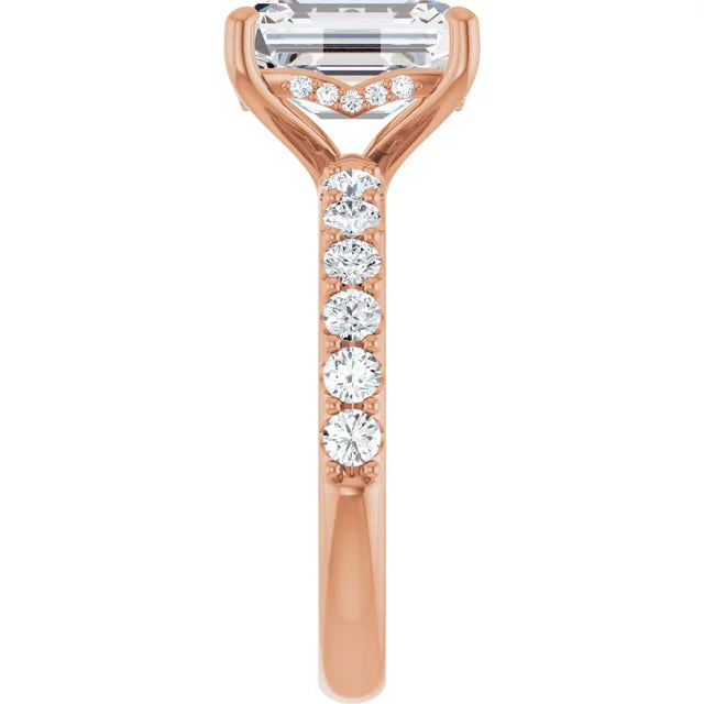 rose gold emerald