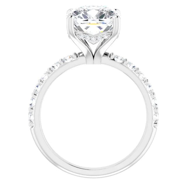 white gold cushion