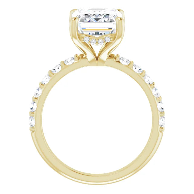 yellow gold emerald