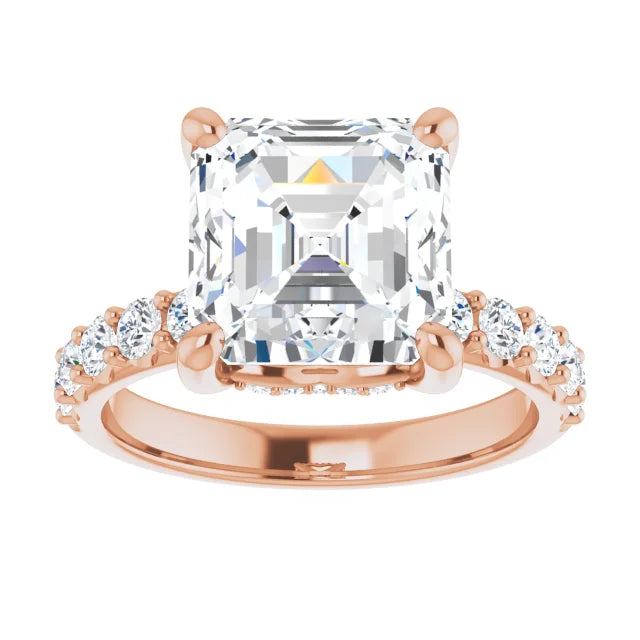 rose gold asscher