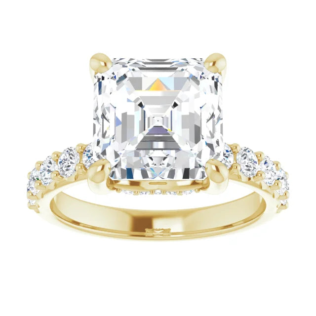 yellow gold asscher