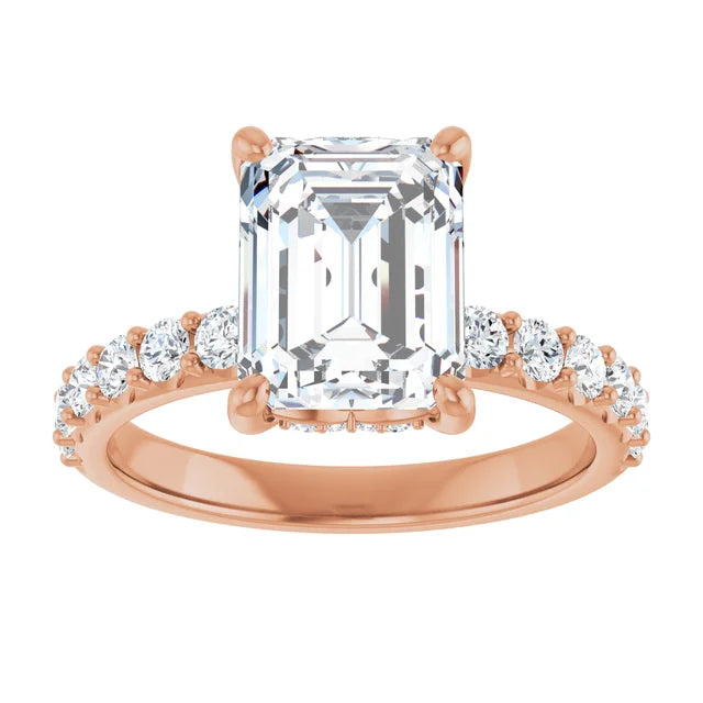 rose gold emerald