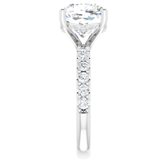white gold cushion