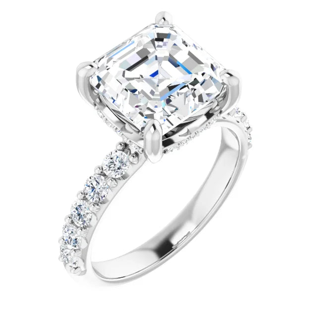white gold asscher