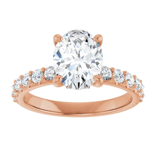 rose gold oval