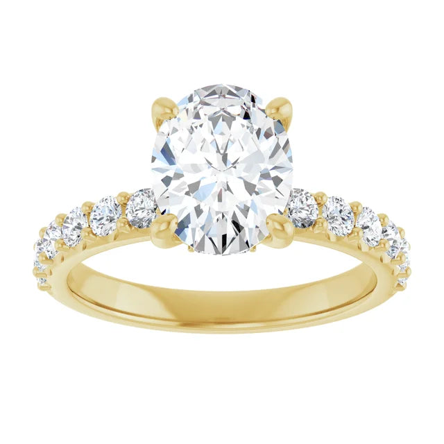 yellow gold oval