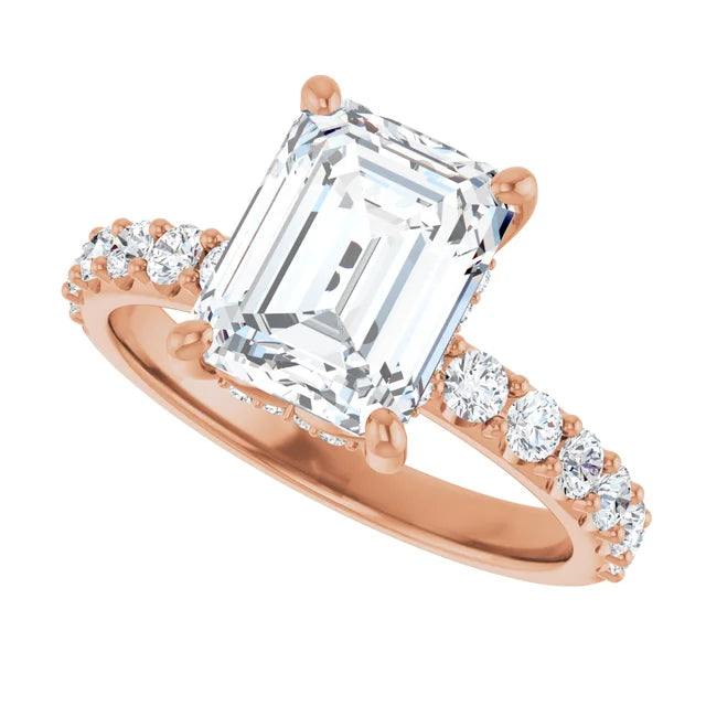 rose gold emerald