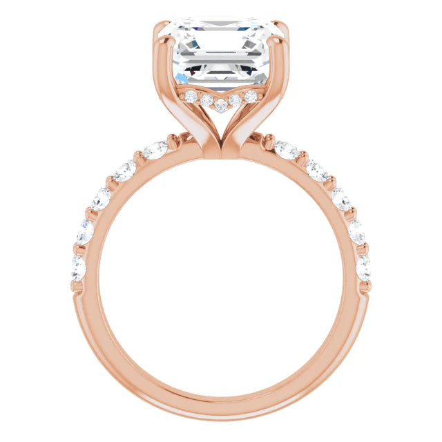 rose gold asscher