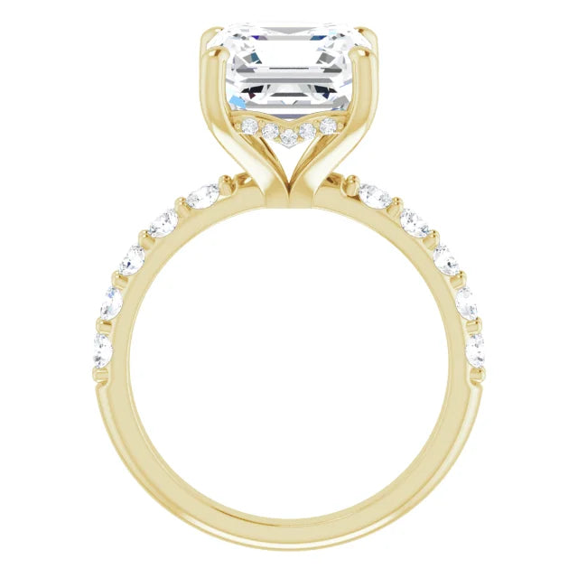 yellow gold asscher