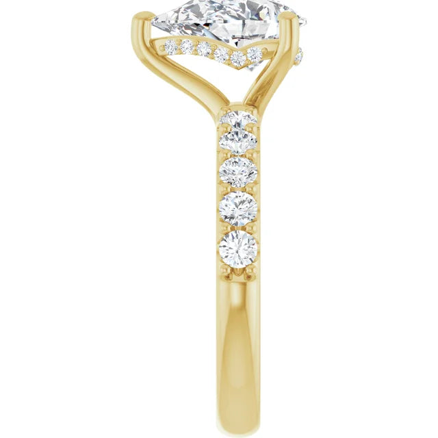 yellow gold pear